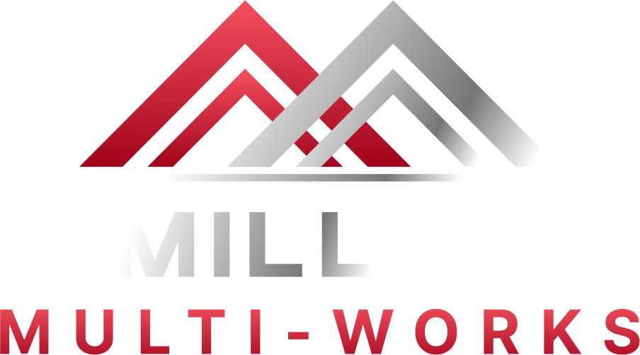 Miller Multi-Works — red and silver roofline logo